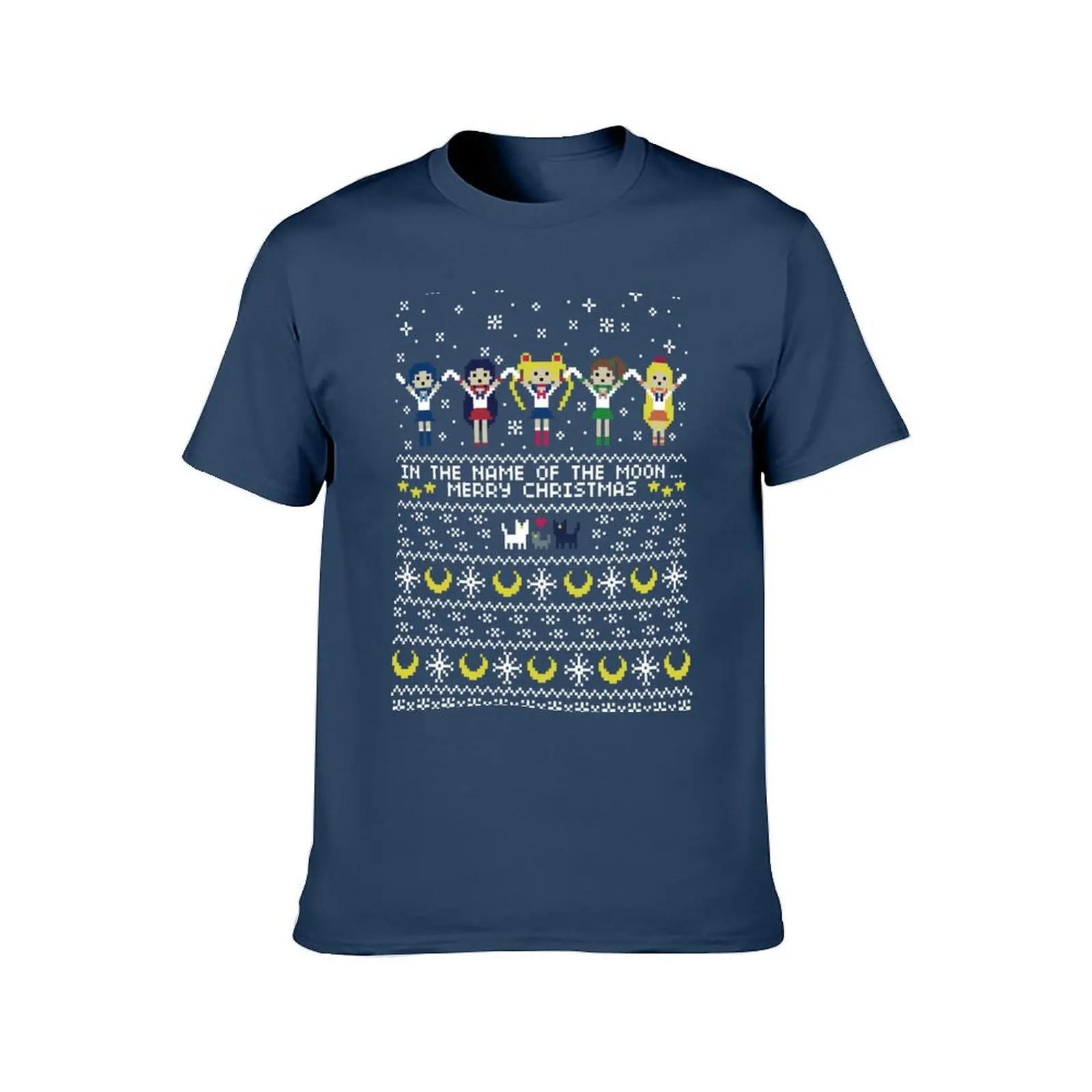 In the name of the moon.. Merry Xmas! T-Shirt cotton t shirts man 100% man t shirt cotton anime tshirt T-Shirt