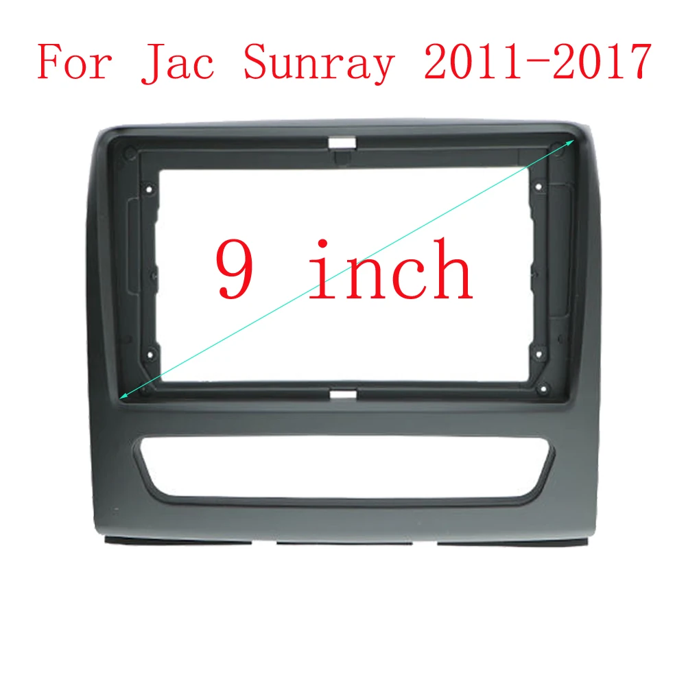 

Car Frame 9 INCH 2 din Car Audio GPS Navigation Fascia Panel Car dvd Plastic Frame Fascia For Jac Sunray 2011-2017 Car Radio