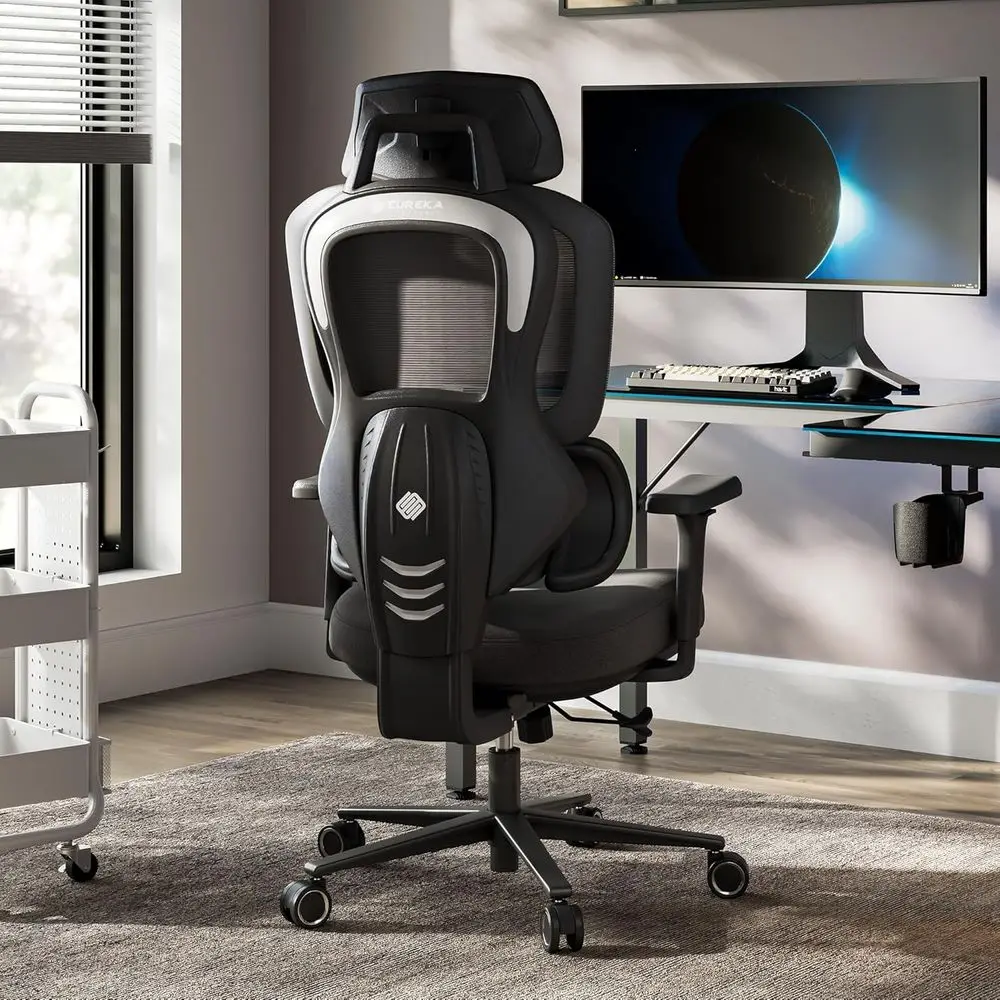 

Ergonomic Mesh Office Chair with Adjustable Armrests, High Back, Suitable for Adults, Black and Grey