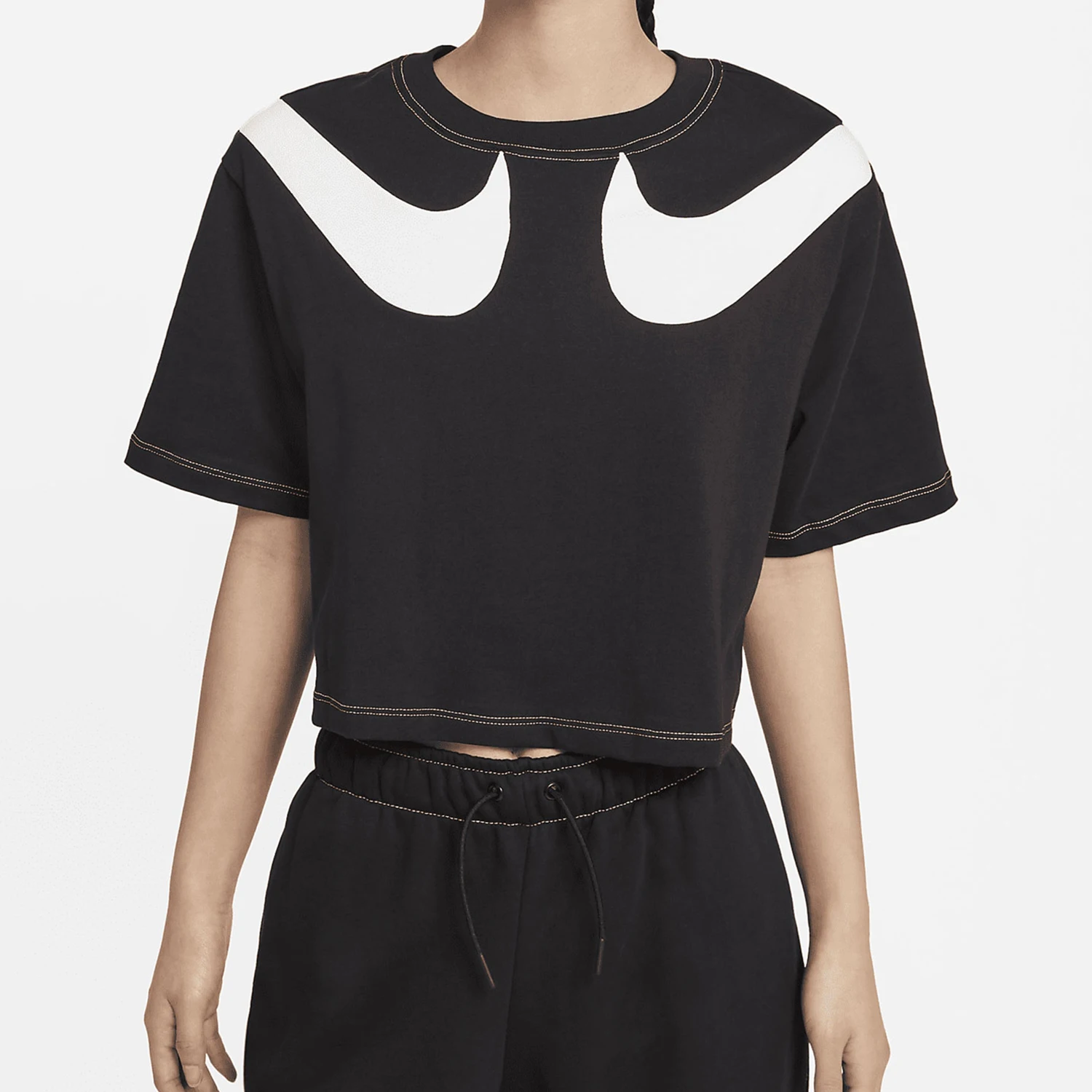 

Nike genuine Women's Round Neck Loose Printed Short Sleeve DD5591-010