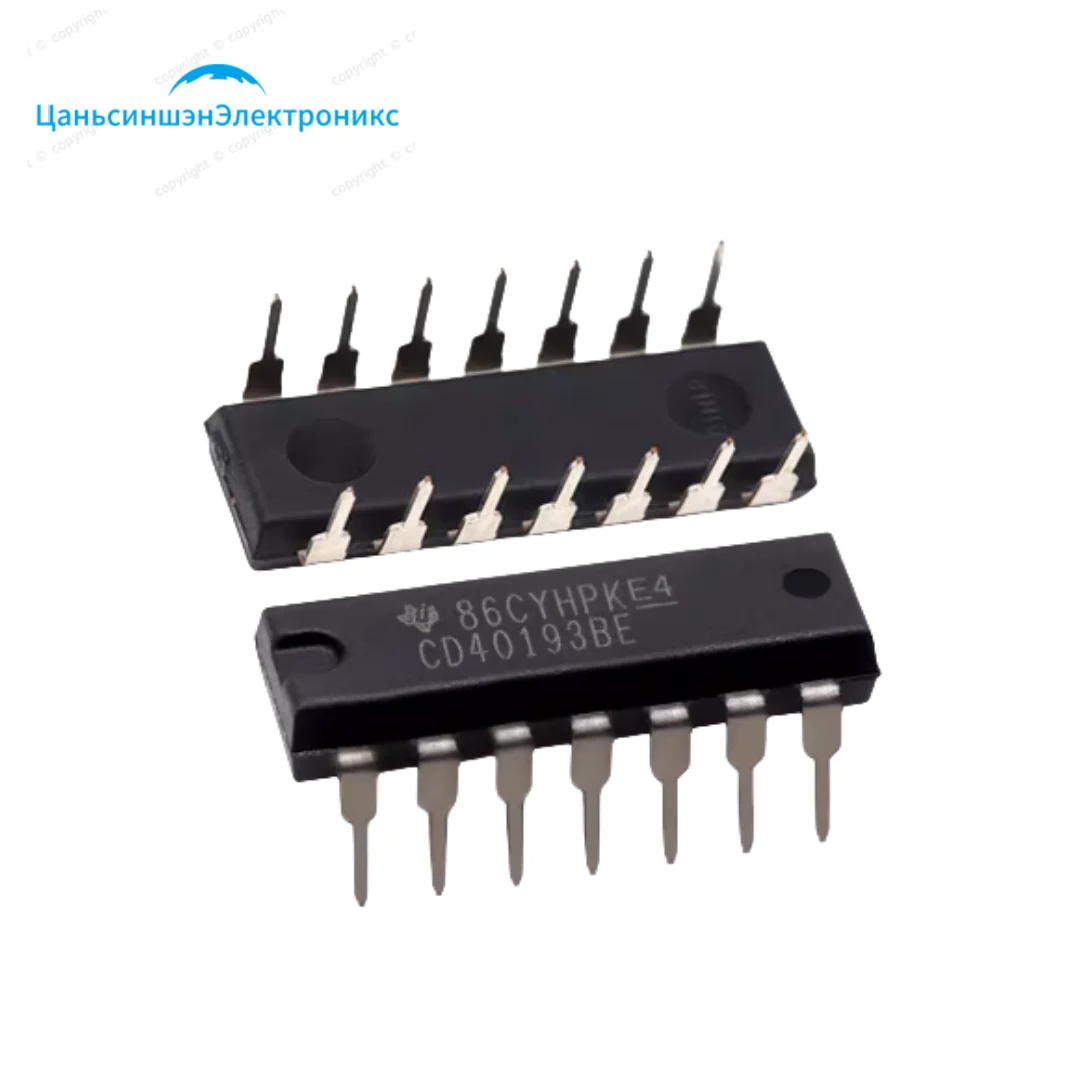 10pcs  CD40193BE In-line DIP-16 5.5MHz 4-bit binary plus/subtract counter/divider chip