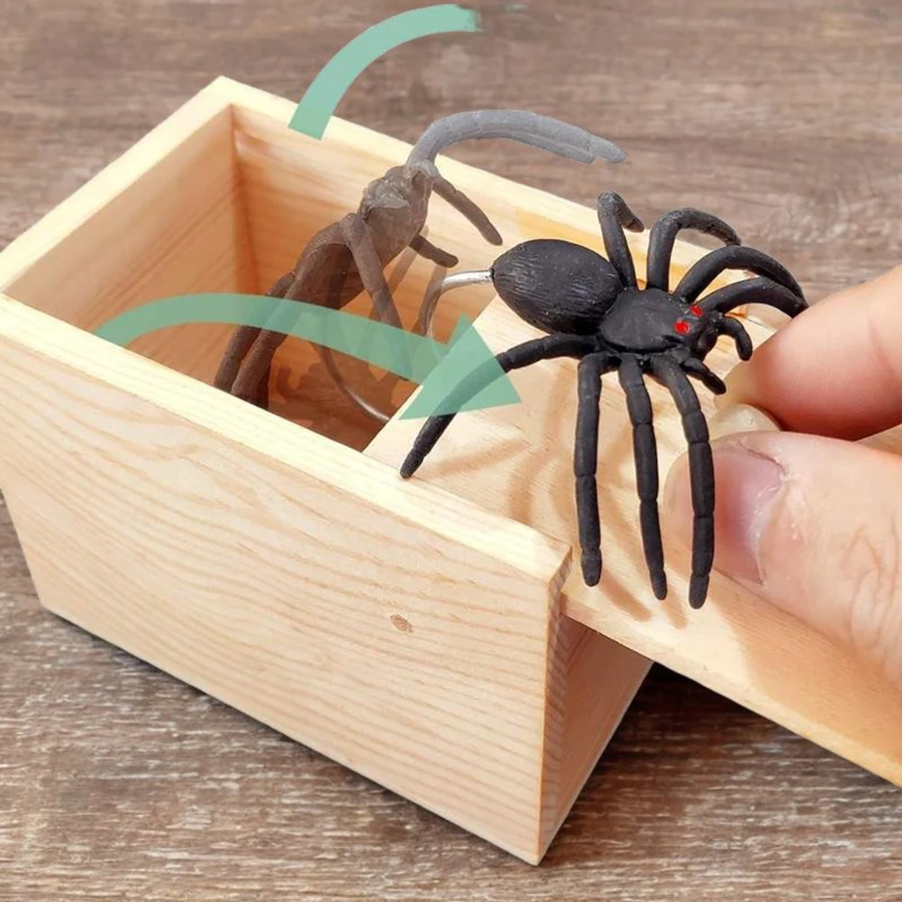 Rubber Spiders Prank Box Funny Interative Gag Present Funny Gag Present