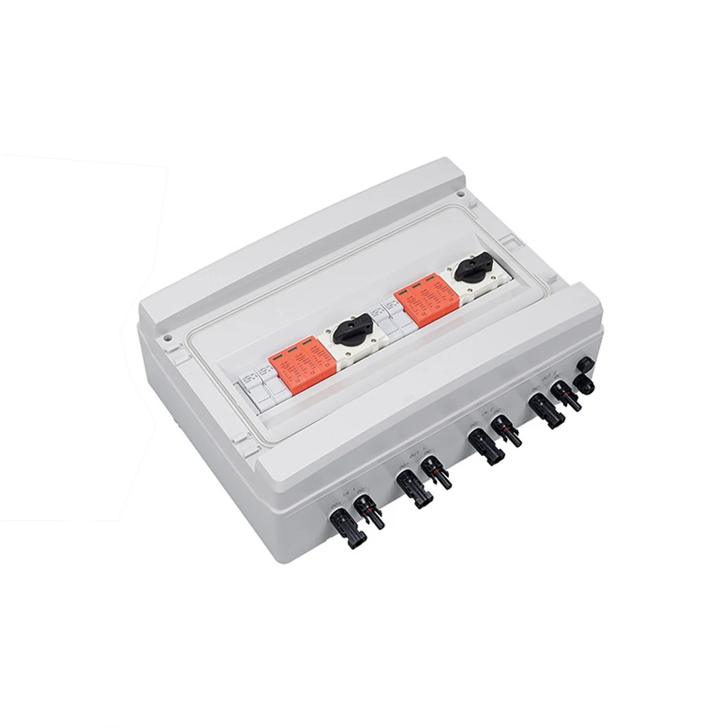 Photovoltaic DC Combiner Box 2 IN 2 OUT DC1000V Fire and Lightning Protection IP65 Solar Energy Complete System Distribution Box