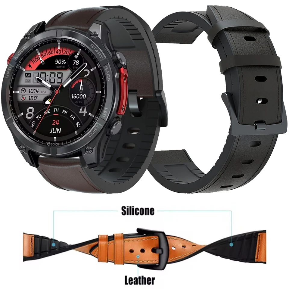 22Mm Silicone Strap… - image