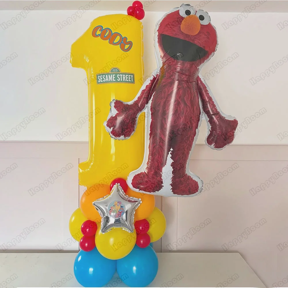 30 قطعة لطيف السمسم الشارع موضوع ديكور الحفلات إلمو بالون لوازم الحفلات الكرتون احباط بالون طفل عيد ميلاد سعيد ديكور حفلات اللعب #1