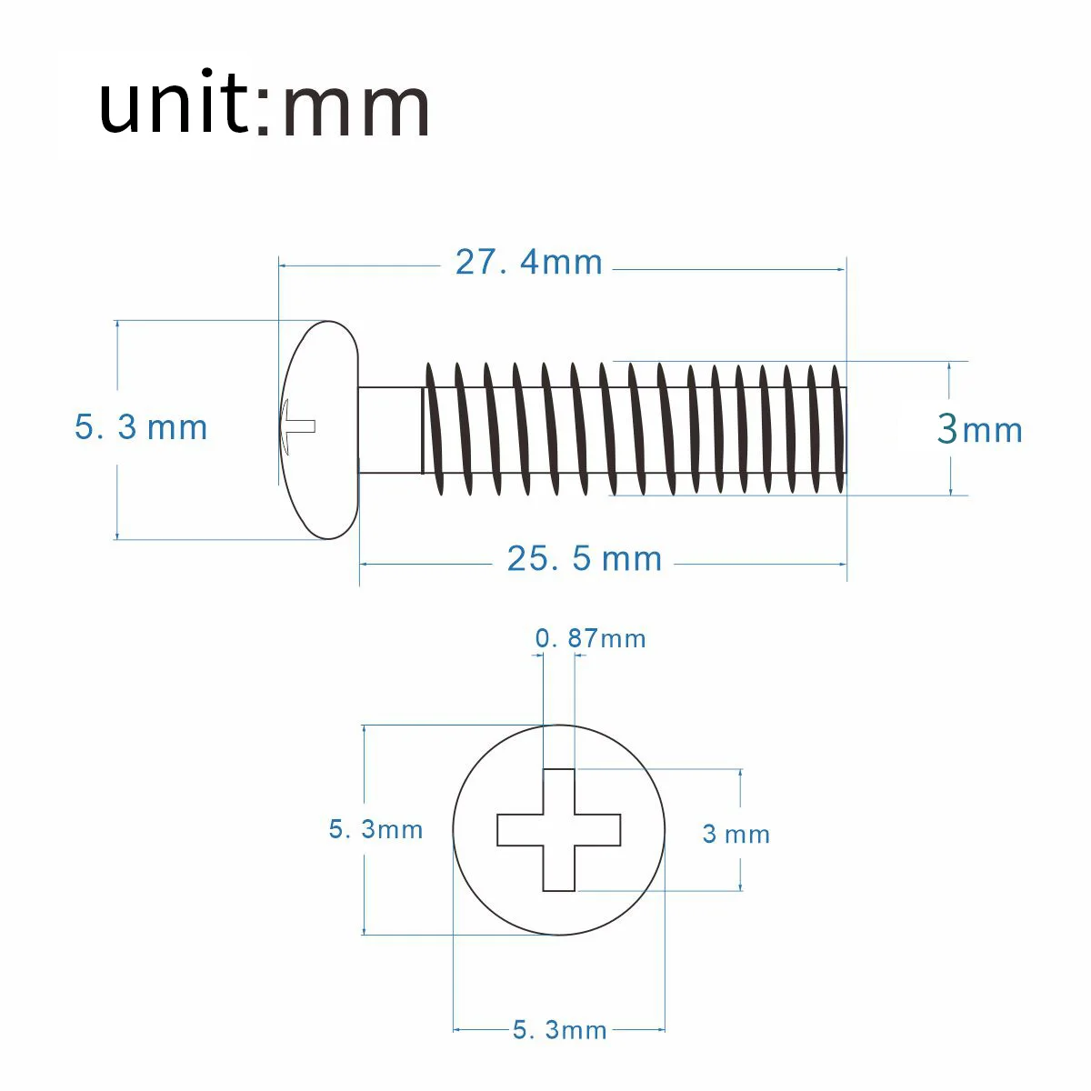 FLEOR 20PCS Guitar Pickup Height Screw Guitar Humbucker Pickup Mounting Screws 3x27mm Gold