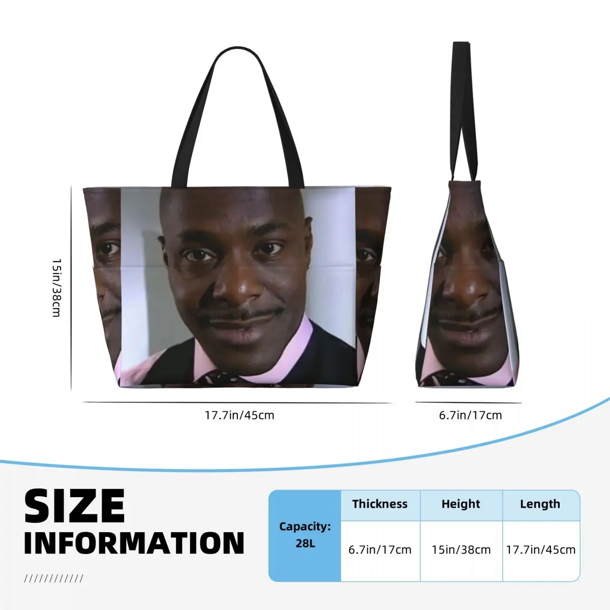 Alan Johnson Peep Show Beach Tote Bag Sport Gym Yoga Duffle Large Tote Bag Women Travel Bag Fitness bag