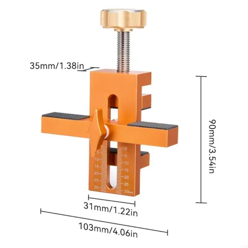 C7AC Lắp Đặt Cửa Định Vị Có Thể Điều Chỉnh Nhôm Tủ Phần Cứng Jig Cho Cửa Tủ Có Thể Điều Chỉnh Tủ Phần Cứng Jig
