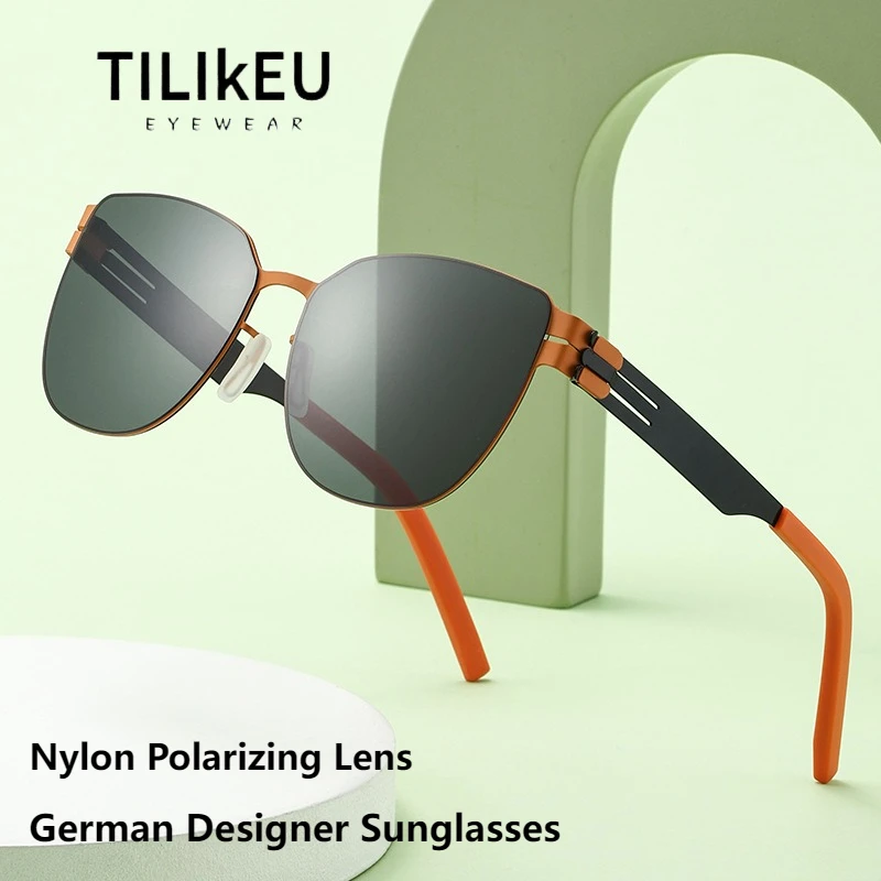 

German Brand Designer Polarized Sunglasses Vintage Men Quality Bio-steel Driving Square Shades UV400 Party Street Sun Glasses