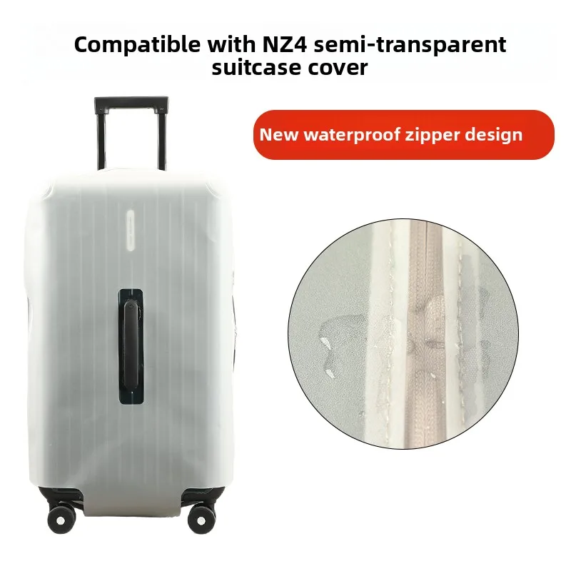 サムnz4半透明tpu製荷物カバー耐摩耗性トラベルスーツケース防塵カバー27インチ取り外し可能な保護バッグ