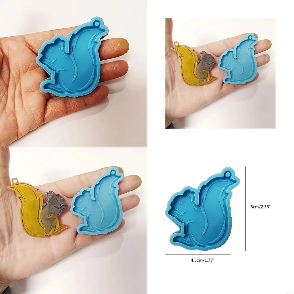 

Squirrel Silicone Mold for DIY Keychain Necklace Pendant Jewellery Making Mould