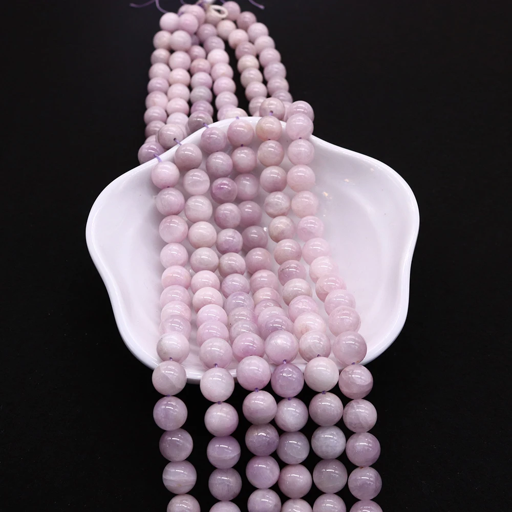 

Natural Stone Lithium Violet Loose Spacer Beads High Quality Round Beads for Jewelry Making DIY Bracelet Amulet Gem Accessories