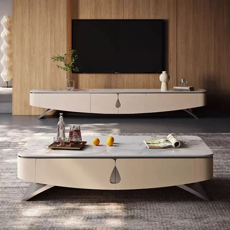 Luxury Compact Durable TV Stand Stable Support Sleek Practical TV Cabinet Media Storage Estante TV Living Room Furniture