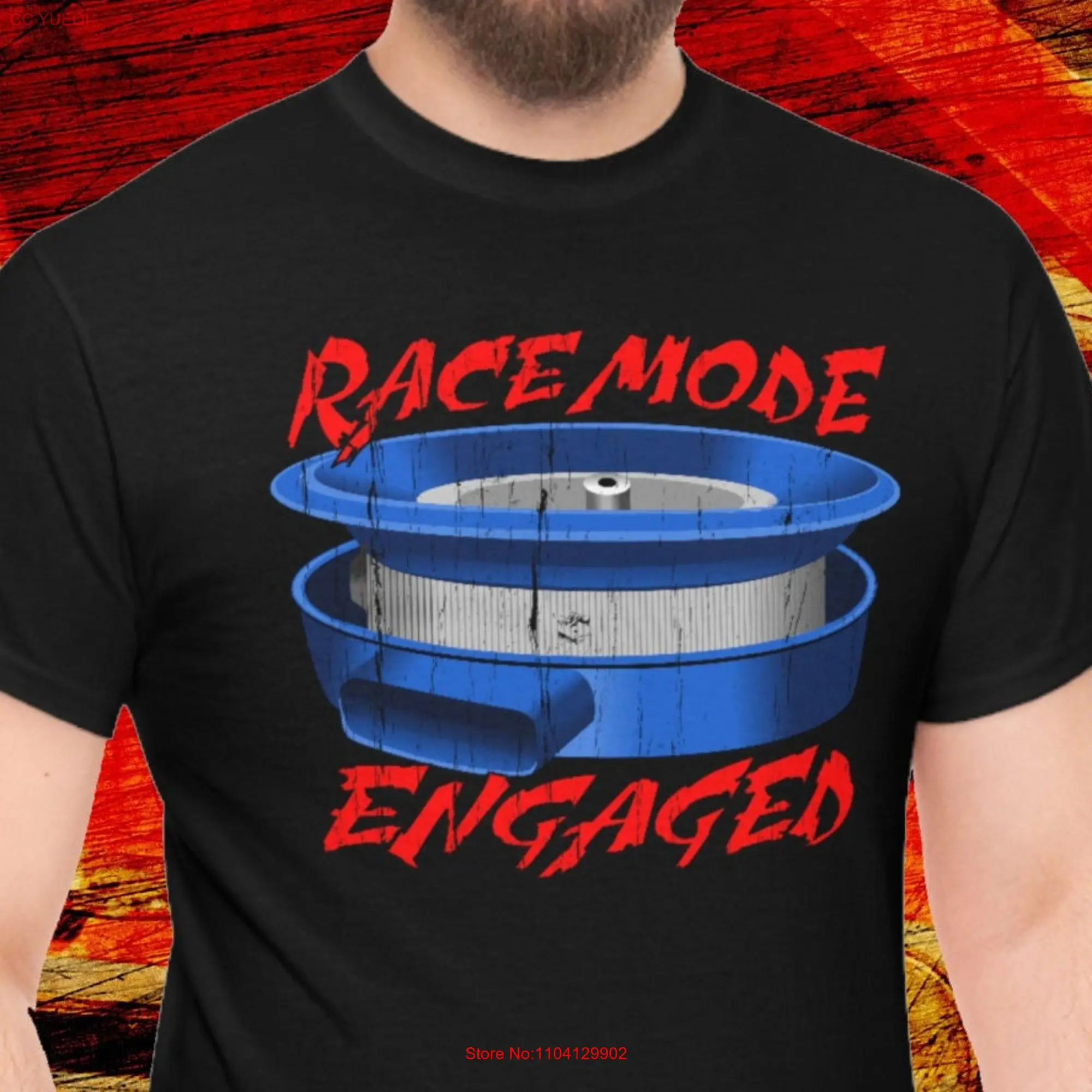 Race Mode Engaged Flipped Air CLeaner Lid T Shirt You Choose Color RM0315 long or short sleeves