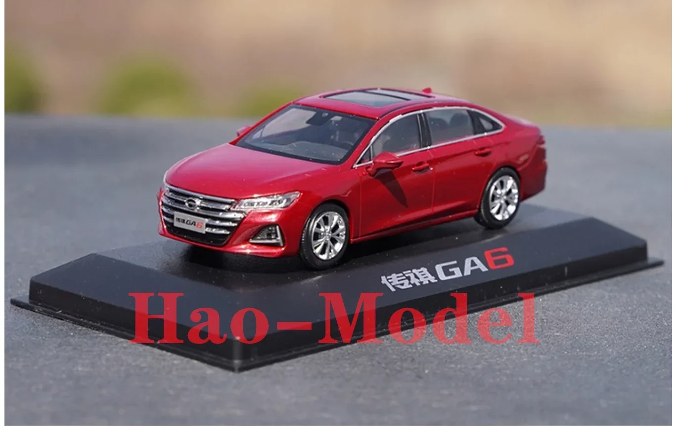 1/43 For GAGC Trumpchi GA6 Model Car Alloy Diecast Metal Boys Girls Toys Kids Gifts Hobby Display Ornaments Collection Red