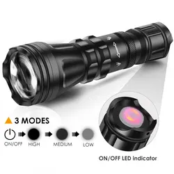 UniqueFire 2001 LED Flashlight IR 940nm 850nm Zoom Hunting illuminator 3 Mode Outdoor Night Vision Hunting Torch Max.1000 Meters