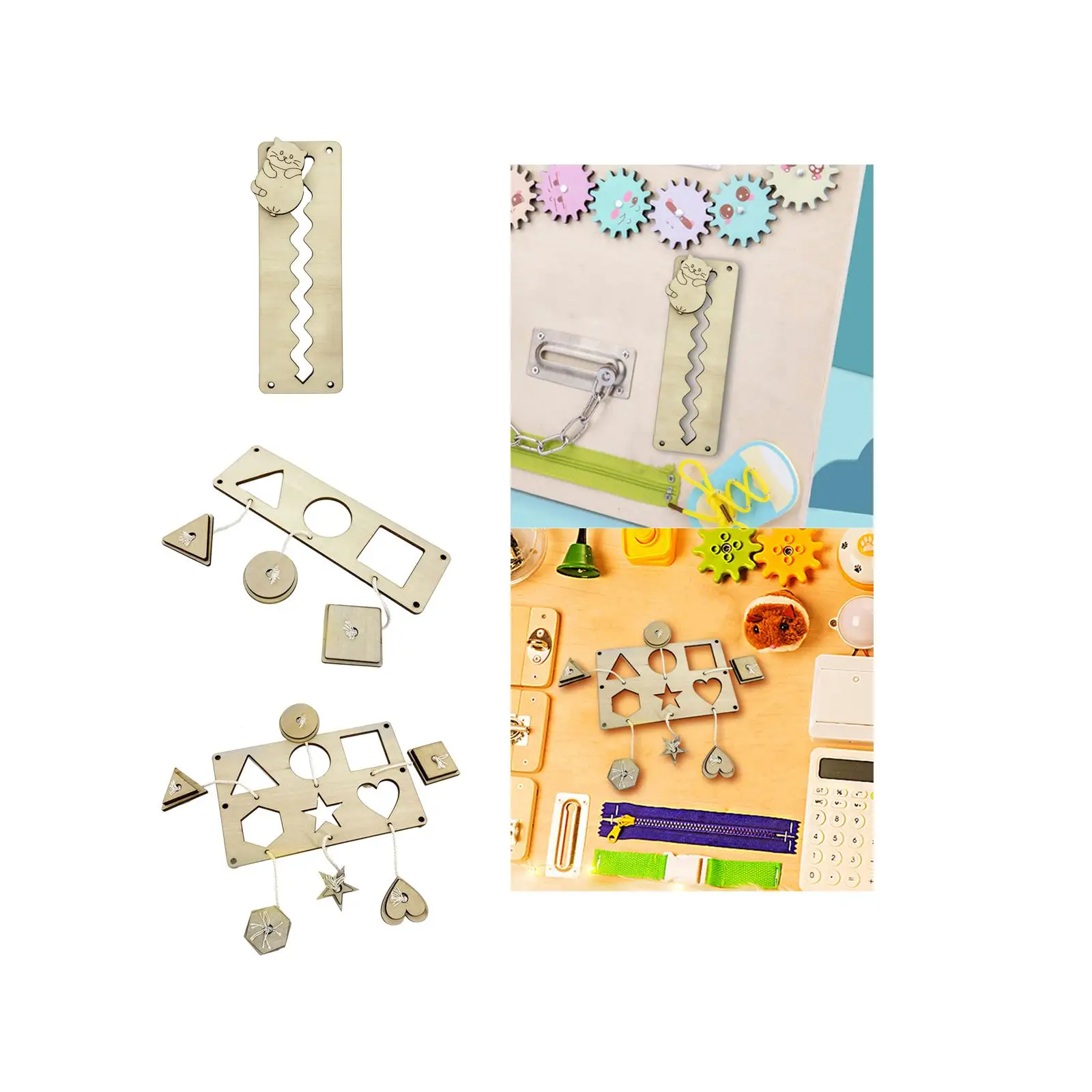 Busy Board DIY Accessories Material Basic Skill for Kids Plane Travel Toys