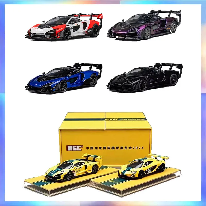 

Модель CM 1:64, модель автомобиля Mclaren Senna GTR, литая под давлением модель из сплава с деталями, украшение для комнаты, коллекционные игрушки для мальчика, подарок на день рождения