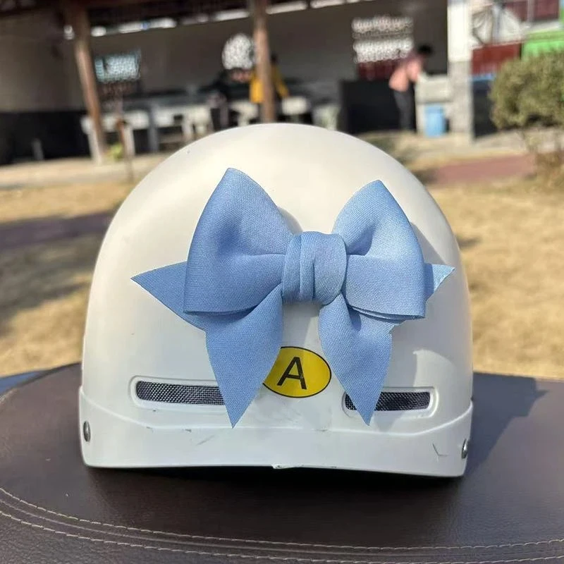 

Motorcycle Helmet Bow Decoration Electric Bike Helmet Car Body Decoration Accessories Bowknot Self-adhesive Type For Girl Women