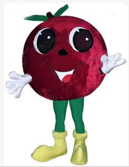 Novo adulto vermelho bayberry mascote traje halloween vestido de natal adereços de corpo inteiro roupa traje da mascote