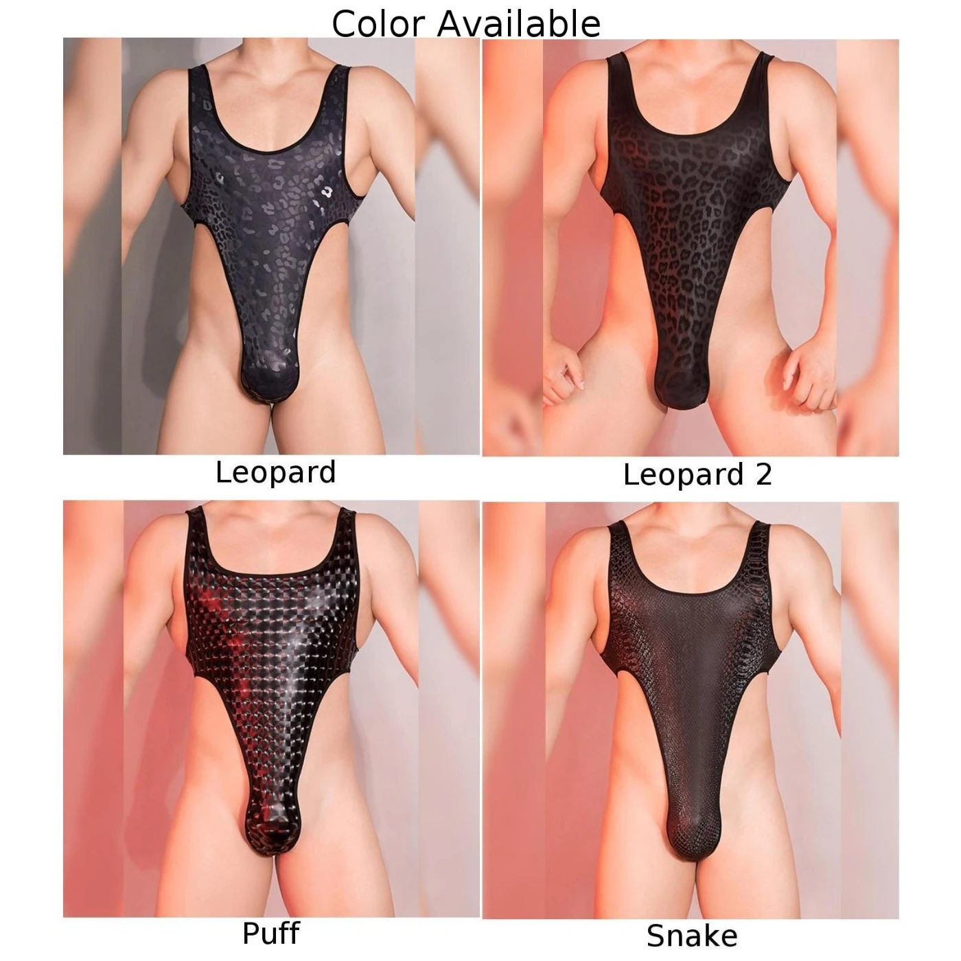 Comfortable and Versatile Men's Bubbles Pattern Bodysuit Thong Leotards Tank Tops Gym Singlet YBack Muscle Vest