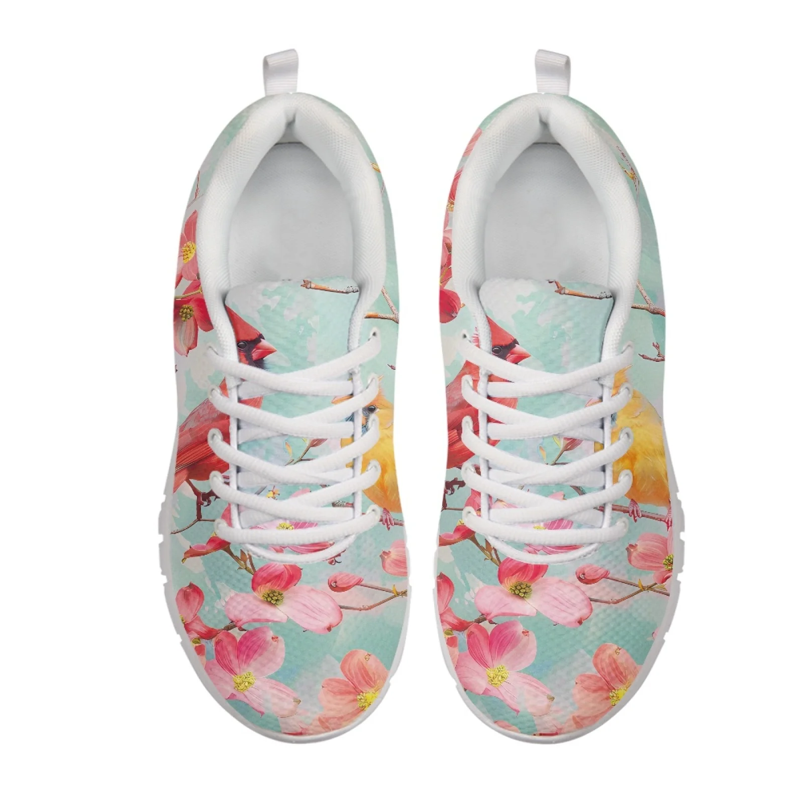 Coloranimal Flower and Bird Comfortable Athletic Shoes Women Running Shoes Running Sneakers for Mens Womens