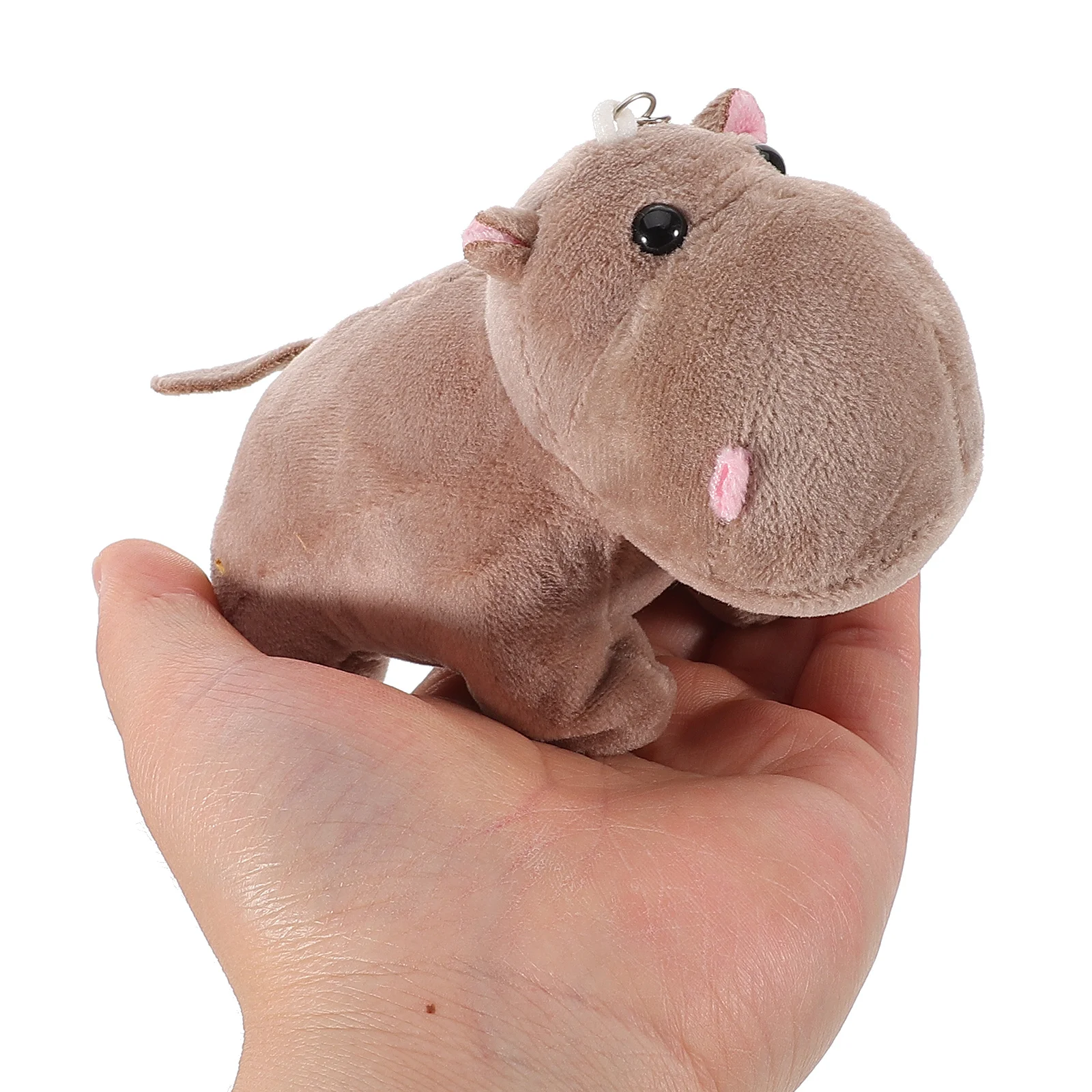 Брелок «Бегемот», мини-реалистичный дизайн, удобный брелок для ключей для сумок, кошельков, рюкзаков, молний, декоративный, новинка, подарок