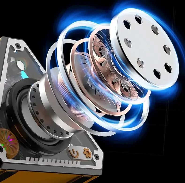 NEW V2 Hot Sale Mecha Style Mini Wireless Bluetooth Speaker Desktop Outdoor Creative Portable Subwoofer Wireless Small Speaker