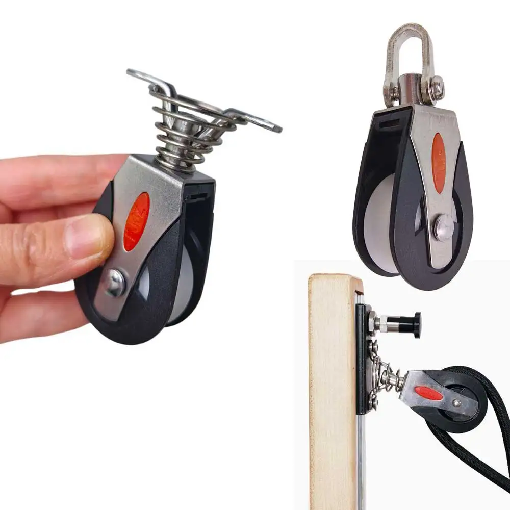 

1/2pcs Marine Rigging Boat Stainless Steel Nylon Pulley Wheel Yacht Mast Outhaul Pilates Reformer Fitness Cable Machine Pulley