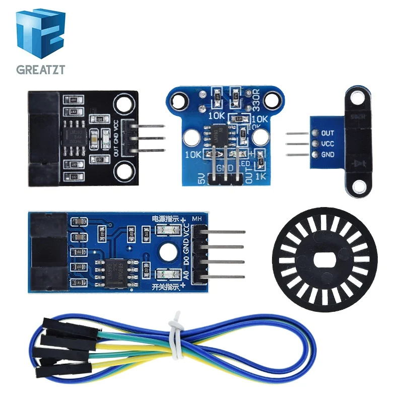 Photoelectric Beam Speed Sensor Module 3.3V-5V Slot-Type Optocoupler Tacho-Generator Counter For Arduino/51/AVR/PIC Diy Kit