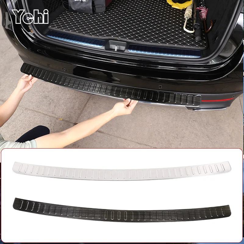 For Mercedes Benz GLE GLS Class W167 X167 2020-2022 Stainless Steel Rear Outside Bumper Protective Cover Trim Car Accessories