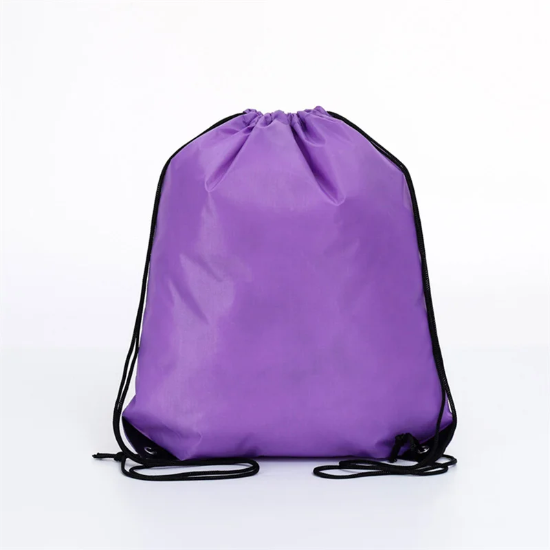 1pc Drawstring Backpack Bag with Reflective Strip String Backpack Cinch Sacks Bag Bulk for School Yoga Sport Gym Traveling