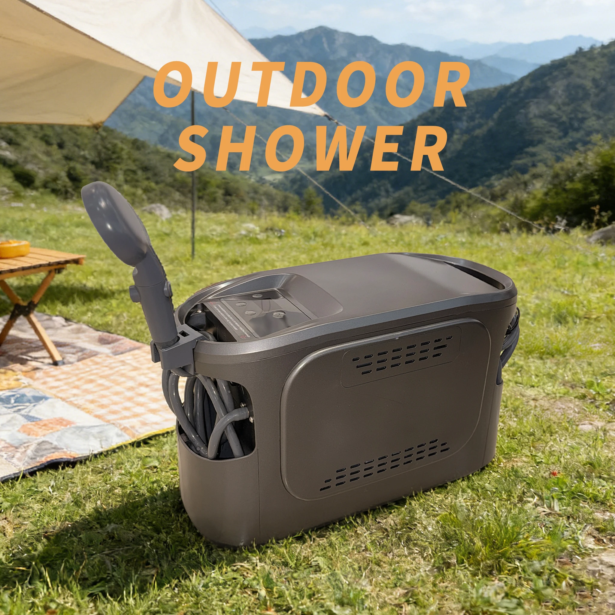 ATVPortable Dual Fuel Propane & Electric Heater Eco-Friendly & Leak Proof For Camping Pool & Hiking-Made Of Durable Nylon