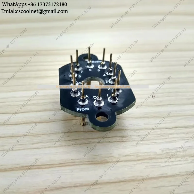 JS01 12 Pin Ceramic Nixie Tube Holder Socket for IN-12 Glow Tube