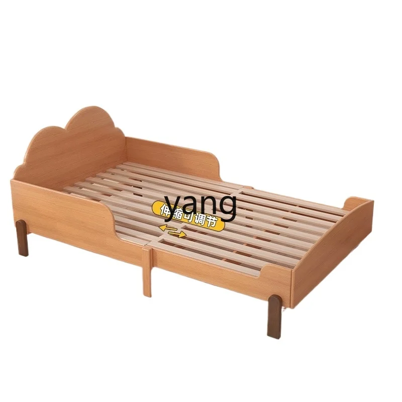 CX Solid Wood Retractable Children's Broadband Guardrail Splicing Bed 1M 1M Folding Multifunctional