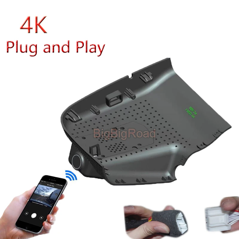 4K Plug And Play For AION S Plus S Max 2021 2022 / Hyper GT 2023 Car Wifi DVR Video Recorder Parking Camera Dash Cam