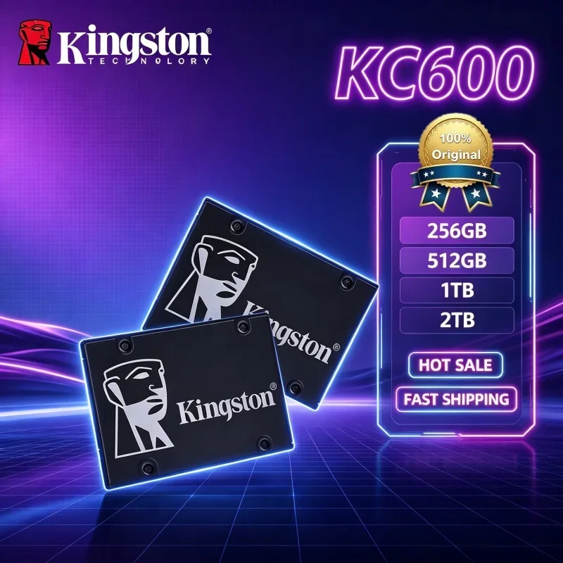 高速起動ソリューション-kingston-kc600-2tb-25インチ-sata-iii-内蔵ssd-最大550mb-s読み込み速度-耐衝撃性-静音-ソリッドステートドライブ