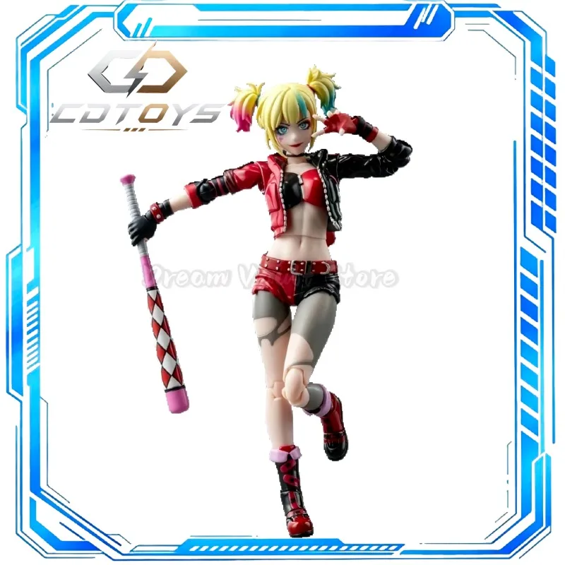 

Kaiyodo Revoltech Amazing Yamaguchi Harley Quinn Suicide Squad Action Figure 1/12 Collectible Model Toy Gift KO