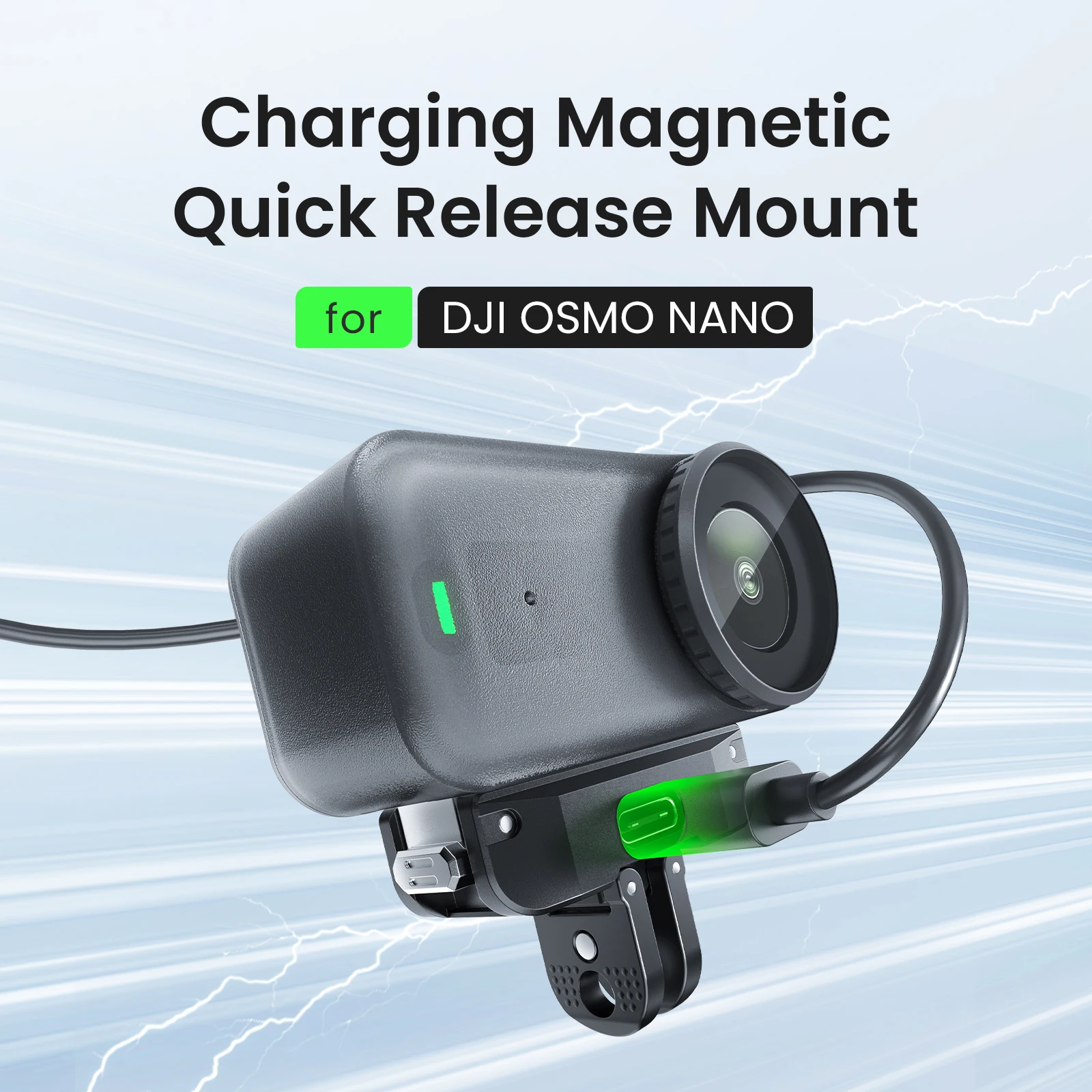 

Magnetic Two Claw Charging Adapter Mount Quick Release Quick Charge Compatible with Type-C ports For DJI OSMO Nano Accessories