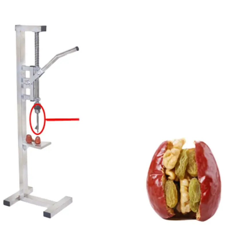 Household Stainless Steel Manual Red Date Core Seed Pitting Removing Machine/Hand Press Hawthorn Meat Pit Separating Pitter Tool