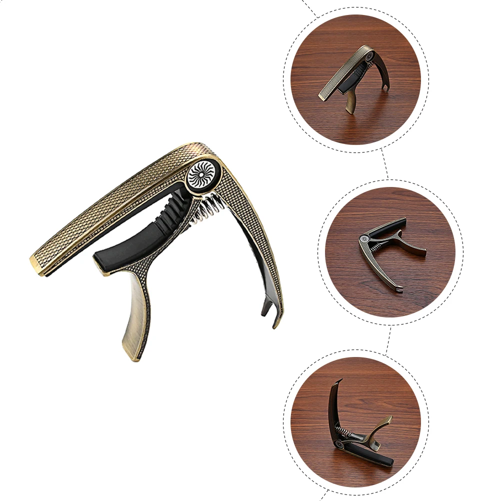 

Metal Guitar Capo Tone Modified Clip Durable Spring Stable Pressure Accessories Portable Ukelele Guitar Supply