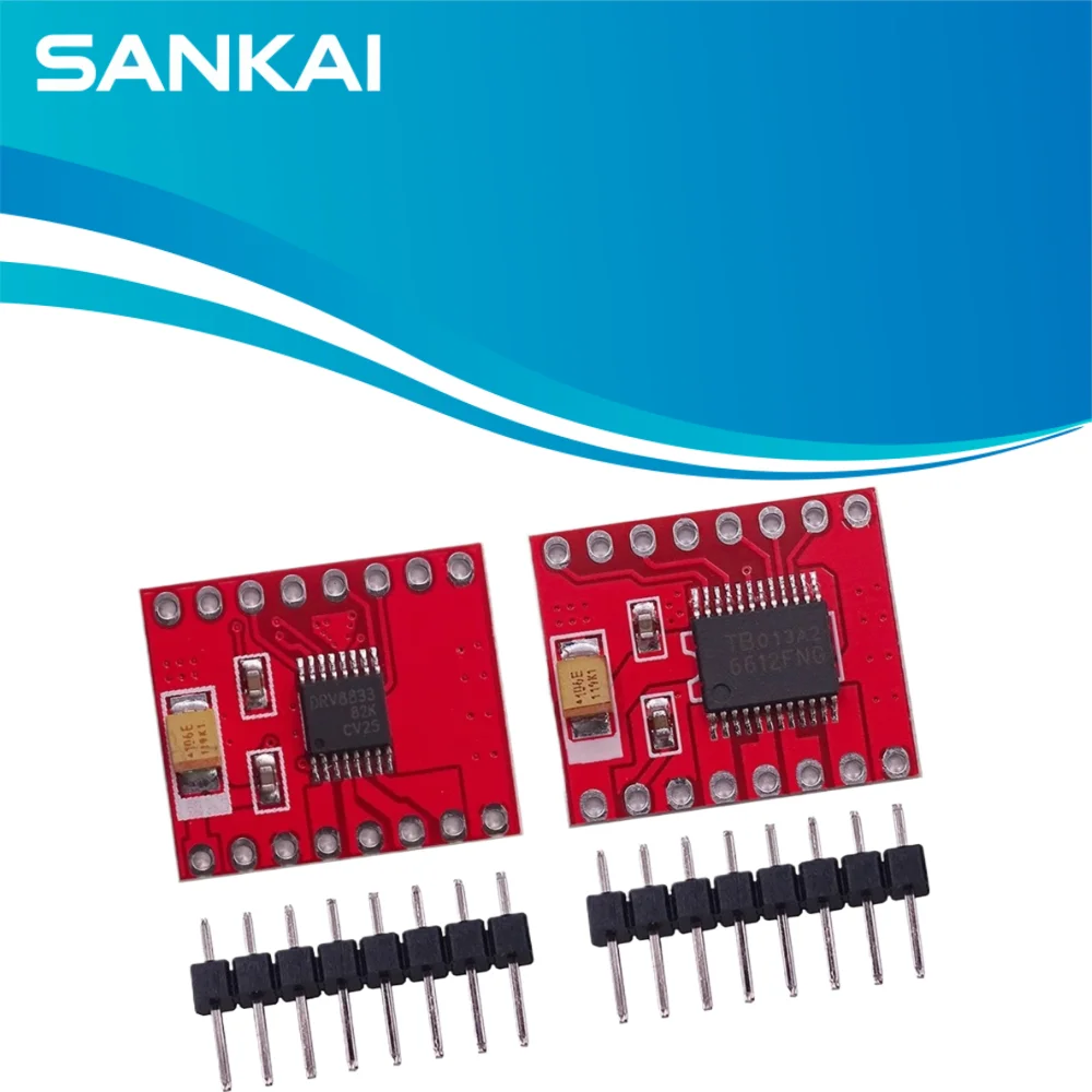 TB6612FNG 1A Dual Motor Driver Board, DRV8833 Option, for Arduino, Better than L298N