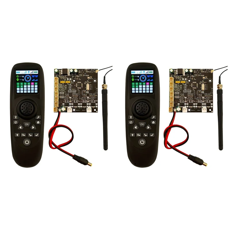 REPLA-2X txg4 1.54 Polegada tela colorida controle remoto de uma mão 6-12v placa receptor controle gps para barco isca rc