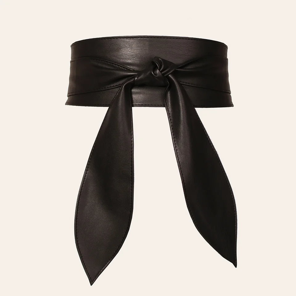 New Ultra Long Ribbon Waistband With Wide And High-Quality Korean Version Women Soft And Elegant Bow Decoration Belt Accessories