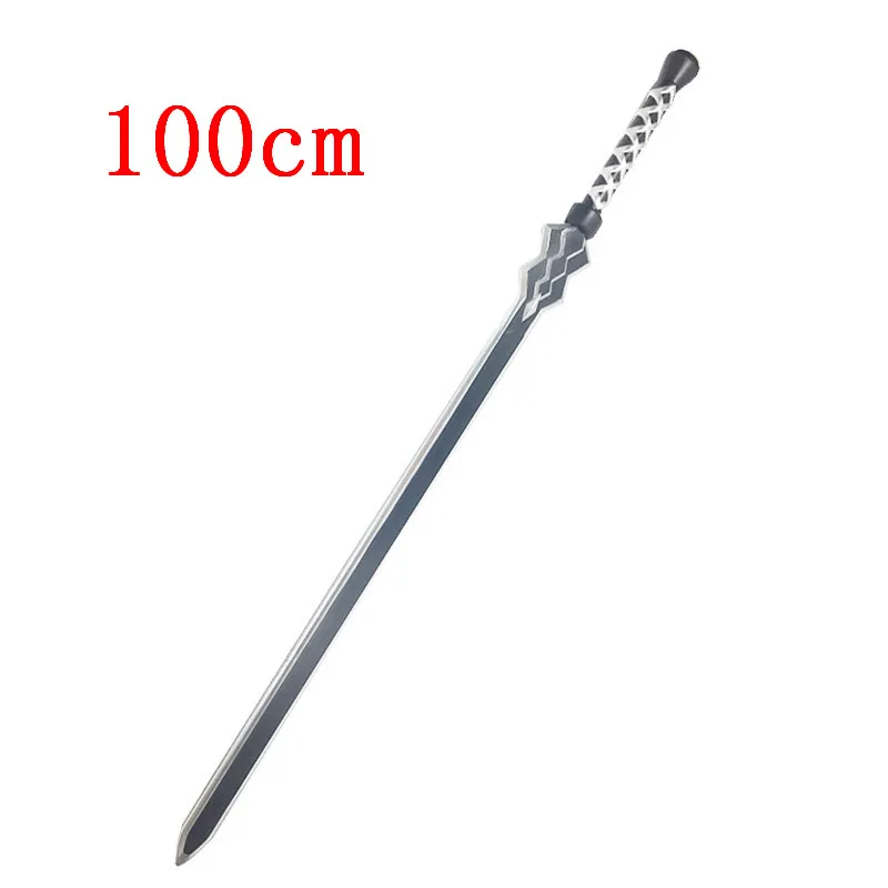 100Cm Kiếm Đồ Chơi Konno Yuuki Thanh Kiếm Vũ Khí Hóa SAO Đen Thanh Kiếm 1:1 Anime Ninja Dao PU Vũ Khí Chống Đỡ