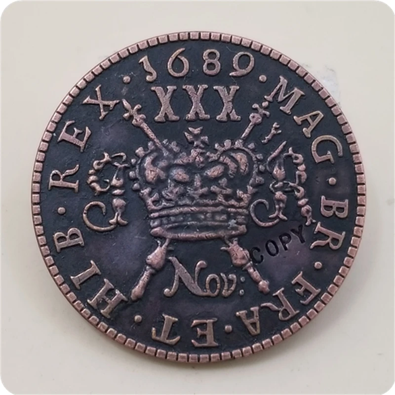 1689 Ireland 30 Pence - James II (Gun Money Large Coinage) COPY COIN