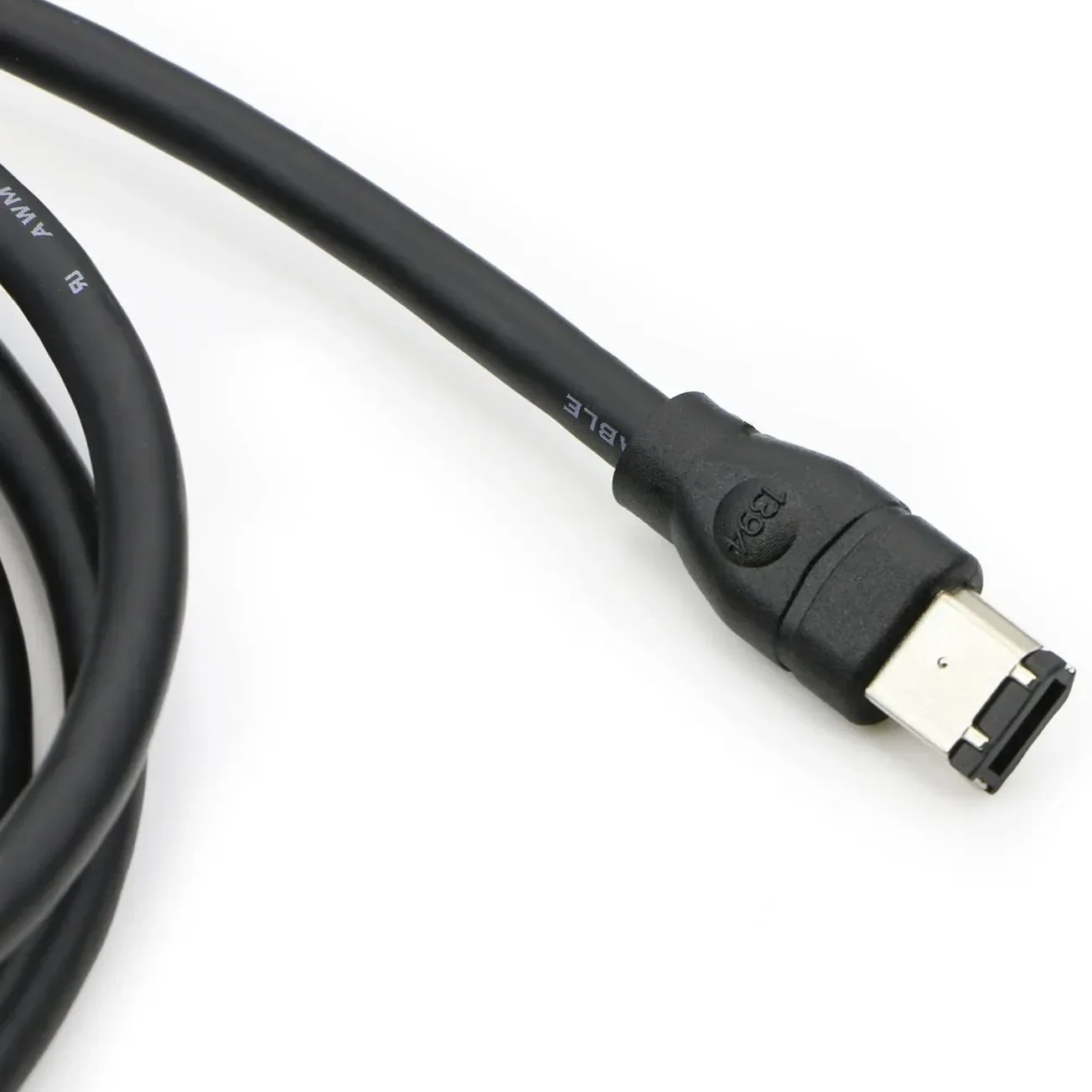 Black IEEE 1394 Firewire 400 to Firewire 400 Cable, 6 Pin/6 Pin Male / Male 6 FT/10ft/15ft