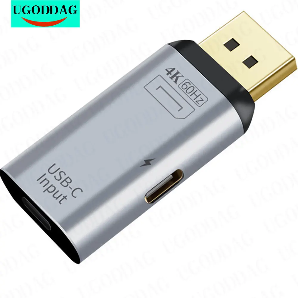 

Адаптер 4K USB C на DP/HDMI-совместимый/Мини DP-конвертер Type C на HDTV Thunderbolt 3 для MacBook Samsung S20