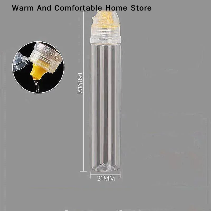 【W】Mess-Free Pouring Every Time! 95ml Non-Drip Honey Dispenser Bottle, Squeeze Pot For Vinegar, Oil & Syrup