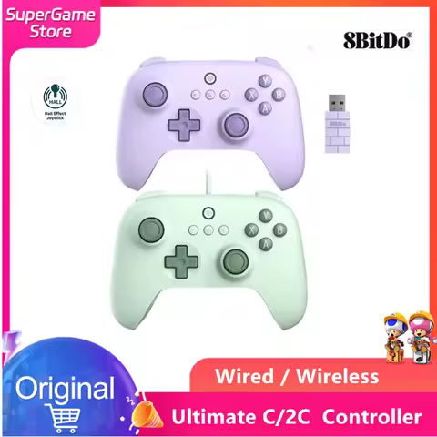 8BitDo New Ultimate C/2C Wired / Wireless 2.4G Gaming Controller for PC, Windows 10, 11, Steam Deck, Raspberry Pi, Android